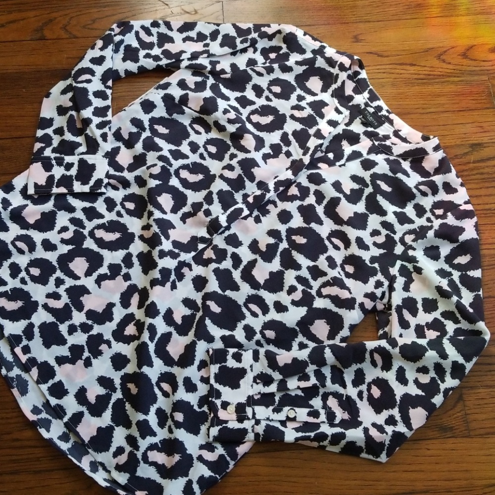 Talbots Leopard Print Blouse